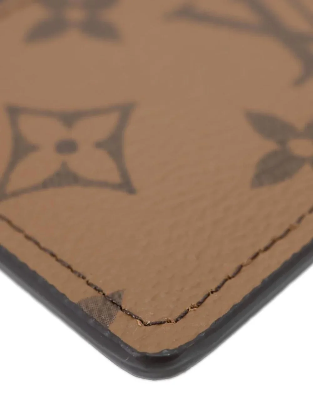 Louis Vuitton  Reverse Monogram Canvas Card holder Brown